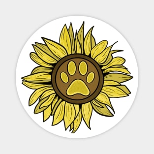 Dog Parent - Sunflower Design Magnet
